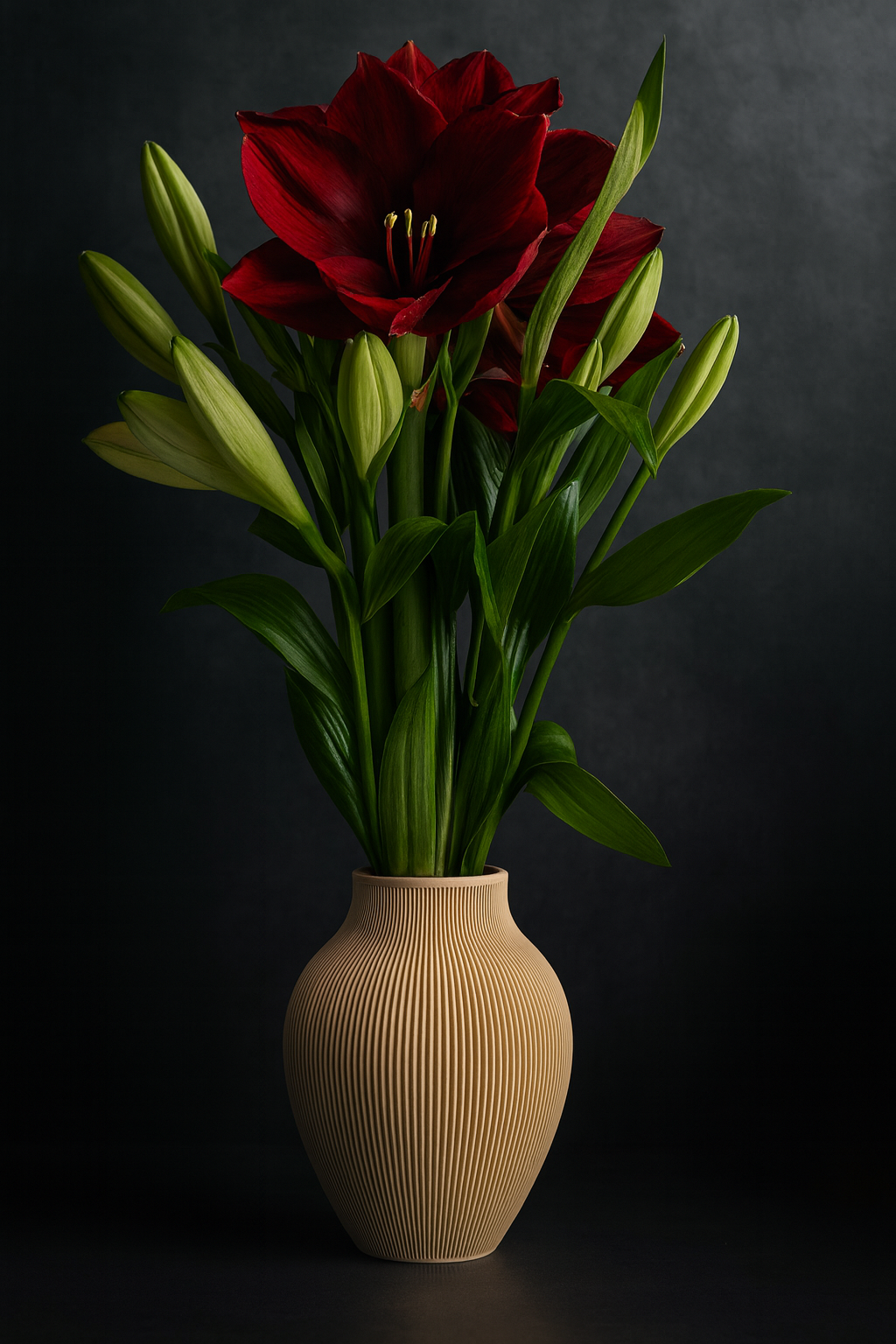 Moderne Rillet Vase
