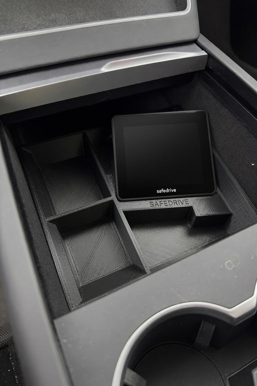 Tesla Y / 3 Safedrive integrert holder midtkonsoll