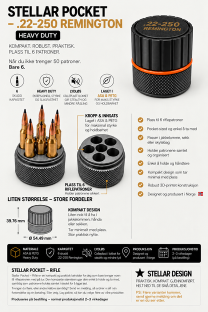 Stellar Ammo Pocket Heavy Duty Stealth – Rifle