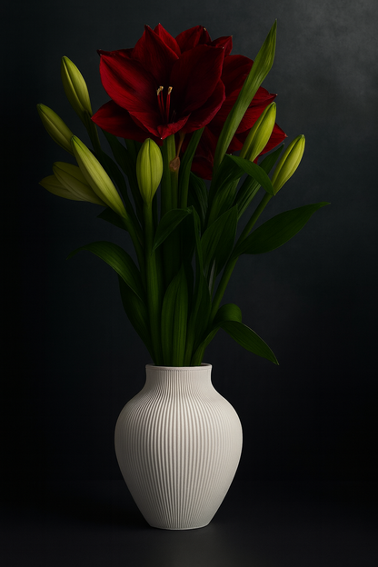 Moderne Rillet Vase